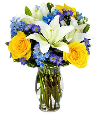 Rose and Lily Sunshine Bouquet